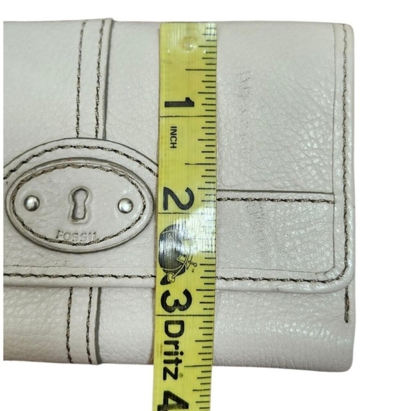 Fossil Wallet Leather White Women's - Picture 6 of 8